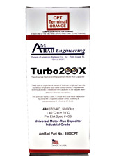 Turbo200X UNIVERSAL MOTOR- RUN CAPACITOR FROM AMRAD ENGINEERING picture