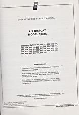 HP X-Y Display Model 1332A Operating and Service Manual November 1977 Used picture