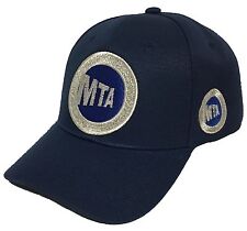 MTA BASEBALL  HAT COLOR ALL NAVY BLUE ADJUSTABLE NEW HAT picture