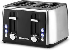 Toastmaster 4-Slice Fast Toaster, Stainless and Black, TM-49TS picture