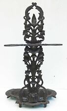 Antique Victorian Ornate Cast Iron Fireplace - Stove Tool Holder Nice Small Size picture