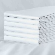 HURBEN HOME TC-200 King Flat Sheets - Set of 6 for Supreme Comfort and Style. picture