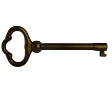 KY-2AB Antique Brass Plated Hollow Barrel Skeleton Key (Pack of 1) picture