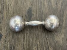 Tiffany Co Vintage Sterling Silver Baby Rattle, NOT Engraved barbell 925 Tiffany picture