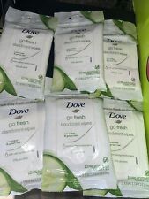 6 X Dove Go Fresh Deodorant Wipes Cucumber and Green Tea 10 Towelettes Ea picture