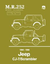 1984 - 1986 Jeep CJ-7 / Scrambler Shop Manual - M.R. 252 picture