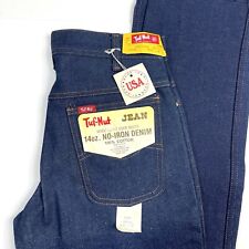 Vintage Tuf Nut Jeans Mens 30 X 36 No Iron Made In USA Fit Over Boots NOS picture