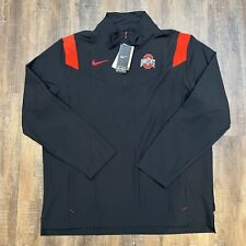 Nike OSU Ohio State Buckeyes 1/4 Zip On Field Size XL Mens Black Red Jacket $85 picture