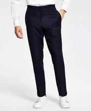 Alfani Mens Slim Fit Navy Blue Tuxedo Pants 32 x 32 picture
