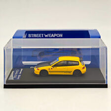 STREET WEAPON 1/64 Honda Civic EG6 Yellow Diecast Models Car Toy Limited 500 picture