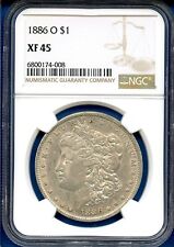 1886 O NGC XF45 Morgan Silver Dollar $1 US Mint Rare Key Date Coin 1886-O XF-45 picture
