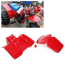 Red ABS Plastic Front + Rear Fenders Fit 1983 1984 1985 Honda ATC200X 3-Wheeler picture
