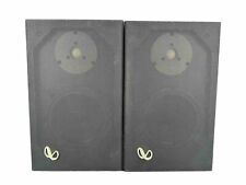 Vintage Infinity RS-10 TESTED Bookshelf Speakers 13”x8.5x8” Wood Grain picture