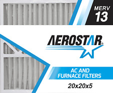 Aerostar 20x20x5 MERV 13 Furnace Air Filter, 2 Pack picture