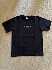 Supreme Classic Logo Tee Size Large Black SS22 Pre owned picture