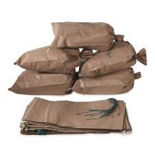 USGI Military Sandbags - Woven Polypropylene  - Army & Marine Brown Sand Bags picture