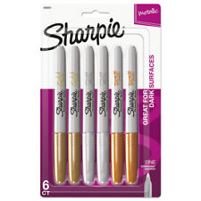 Sharpie Metallic Fine Point Permanent Markers, Fine Bullet Tip, Gold-Silver-Bron picture