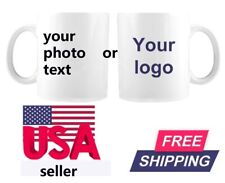Personalized Mug Custom Text Photo Name Gift Coffee Mug 11 OZ Ceramic Cup W/box picture