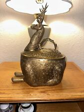 Vintage Brass Reindeer Container picture
