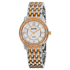 New Women's August Steiner AS8027TRI Swiss Dazzling Diamond MOP Bracelet Watch picture