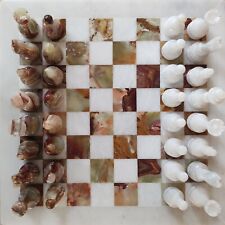 JT Handmade White and Green Onyx Marble Chess Game Set for Home Décor gift picture