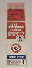 1979 ALCS Game 1 MLB Playoffs Ticket Stub Memorial Stadium Jim Palmer Nolan Ryan picture