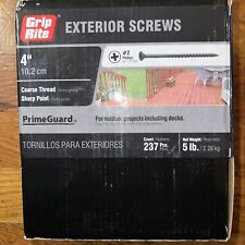Grip-Rite Exterior Screws #10 X 4 Philips Bugle Head Coarse Thread  5 lbs Pack picture