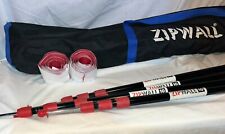 4 ZipWall 10ft Spring-Loaded-Twist-Lock Poles with Zip Wall Carry Bag  picture