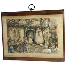 Vintage, Anton Pieck Dutch Country Life Painting Art/ Printed in Holland 1970 picture
