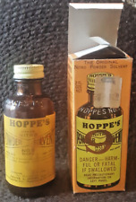VINTAGE Hoppe's Nitro Powder Solvent #9 Original (Empty) Bottle and Packaging picture
