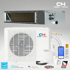 9000 - 24000 BTU 230V Slim Duct Mini Split Heat Pump Air Conditioner picture