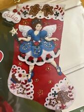Plaid Bucilla Christmas Stocking “Fairy Sweet”  16