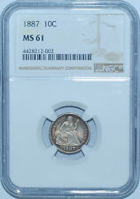 1887 P NGC MS61 Liberty Seated Dime picture