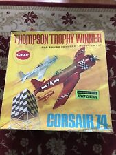 Vtg Cox 049 Corsair 74 Thompson Trophy Winner Gas Powered Airplane Original Box picture