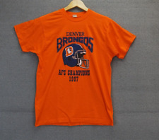 Vintage 80s Denver Broncos Super Bowl AFC Champions Orange L Large Single picture