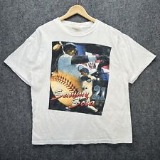 Vintage Chicago Cubs Shirt Mens Large White 90s Sammy Sosa Baseball MLB World picture