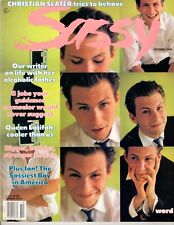 vintage SASSY magazine OCTOBER 1990 Christian SLATER Chandra North Queen Latifah picture