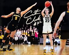 Caitlin Clark IOWA Basketball - THE SHOT - SILVER Autographed 8 x 10 Photo w/COA picture