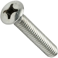 8-32 Phillips Oval Head Machine Screws Stainless Steel Countersunk All Sizes picture