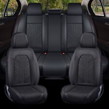 For Volkswagen Car 5 Seat Cover Nappa Leather Front Rear Bench Cushion Protector picture