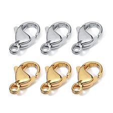 25pcs/lot Stainless Steel Lobster Claw Clasps for DIY Jewelry Making Findings picture