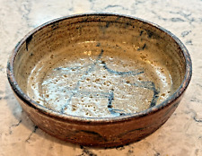 Handmade Signed Vintage Studio Art Crater Glazed Pottery Bowl/Trinket Dish 6.5