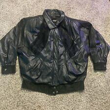 BYRNES & BAKER Women’s Black Leather Jacket With Thinsulate Lining  SIZE M picture
