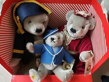 MERRYTHOUGHT Victorian Sailor Family of 3 Mohair Bears - Limited Edition picture