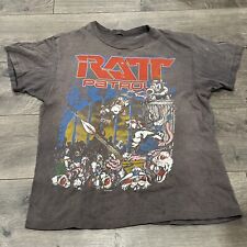 VTG 80s Ratt Patrol Single Stitch Out Of The Cellar World Infestation Tour Shirt picture