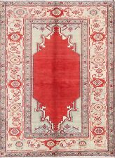 Excellent Vintage Vegetable Dye Sultanabad Wool Hand-knotted Area Rug 5x7 Carpet picture