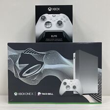 Xbox One X Limited Edition Taco Bell Platinum Console w/ Elite Controller In Box picture