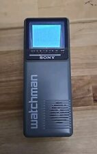 Vtg Sony Watchman Black and White TV Model FD-10A 1986 CRT Portable Analog RF picture