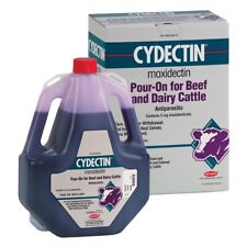 Cydectin POUR-ON 2.5 Liter Beef Dairy Cattle Dewormer Zero Slaughter Withdrawal picture