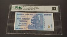 Zimbabwe 100 Trillion Dollar PMG 65 EPQ Uncirculated 100 % authentic picture